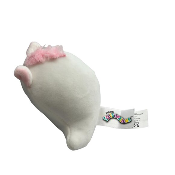 Squishmallow Zoeyana the Alicorn Halloween Ghost White Pink Tummy w Boo 4" Plush - Picture 4 of 5